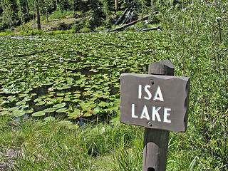 Image showing Isa Lake in Yellowstone National Park