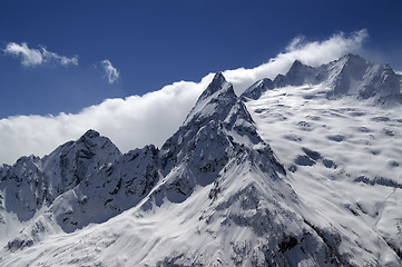 Image showing Caucasus Mountains in cloud