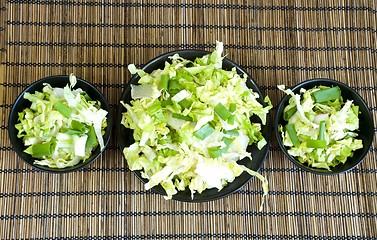 Image showing salad for three