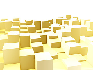 Image showing Golden equalizer bars