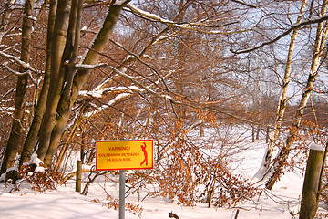 Image showing winter on golf course