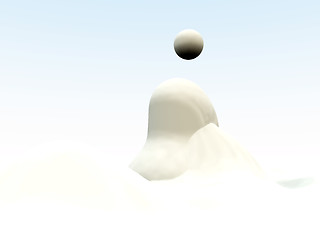 Image showing Abstract White Blob 