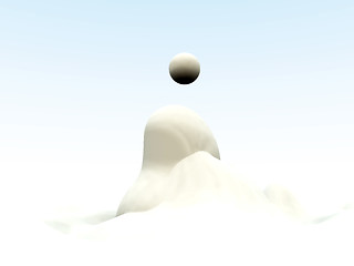 Image showing Abstract White Blob 