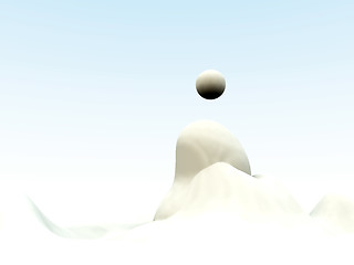 Image showing Abstract White Blob 