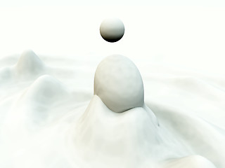 Image showing Abstract White Blob 