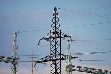 Image showing Electric power lines