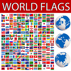 Image showing World flags