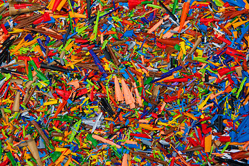 Image showing Colorful shavings