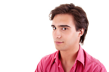 Image showing Handsome man, with red shirt