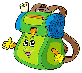 Image showing Cartoon backpack