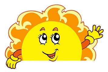 Image showing Happy waving Sun