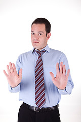 Image showing Angry businessman