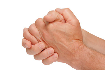 Image showing Hands in a position of praying