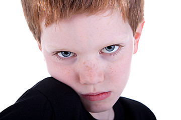 Image showing Cute Boy, with sad look