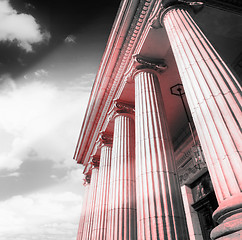 Image showing Greek pillars