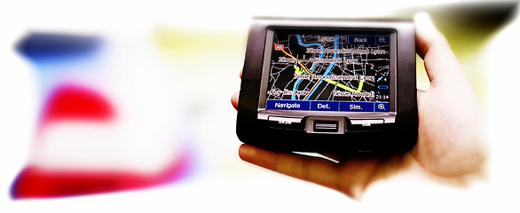 Image showing Gps in a man hand.