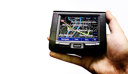 Image showing Gps in a man hand.