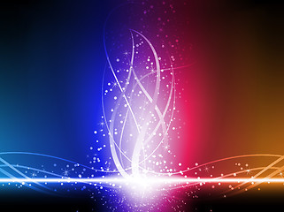 Image showing Colorful Glowing Lines Background