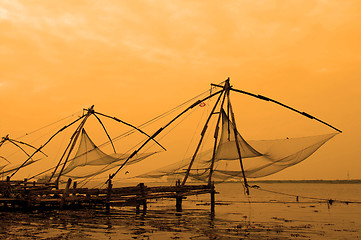 Image showing Chinese Fishing Nets