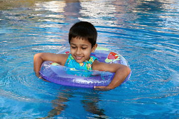 Image showing swimming