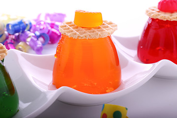 Image showing Orange Jelly With Candy