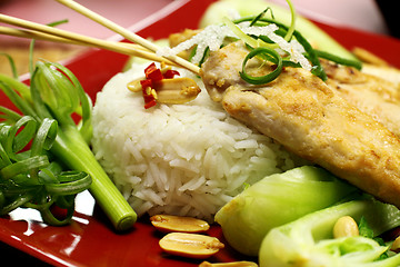 Image showing Asian Chicken And Rice 