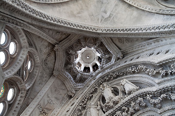 Image showing Sagrada Familia Ceiling