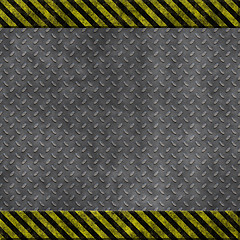 Image showing old metal hazard background