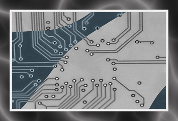 Image showing circuit board connections