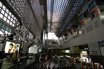 Image showing Architecture of modern train station