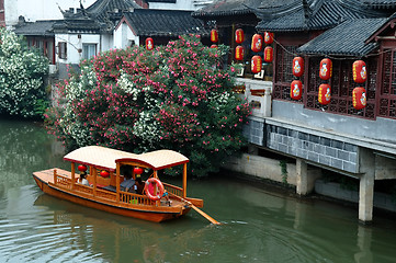 Image showing Boat at Qinhuai river, Nanjing