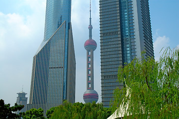 Image showing Shanghai skyscrapers