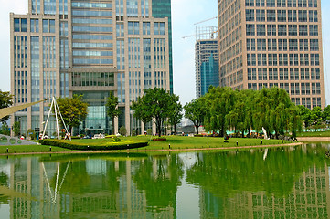 Image showing Shanghai skyscrapers