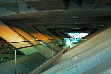 Image showing Architecture of modern train station