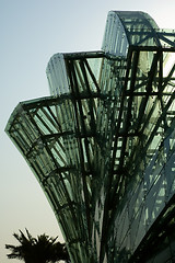 Image showing Abstract of green glass