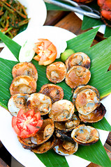 Image showing Grilled shell fish