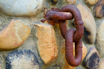 Image showing Rusty chain