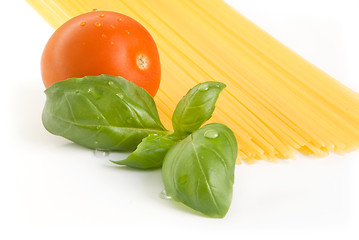 Image showing pasta tomato basil