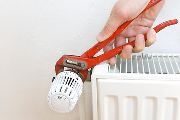 Image showing pliers radiator plumber