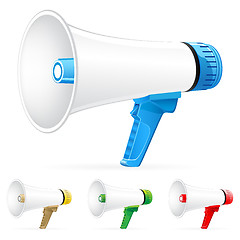 Image showing Megaphone icons 