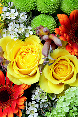 Image showing Fresh Flowers at a Market