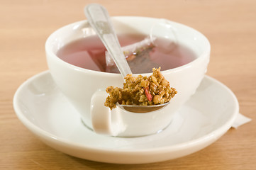 Image showing tea and cereals