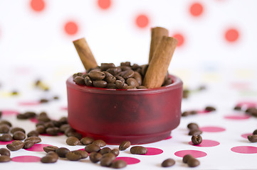 Image showing cinnamon and coffee