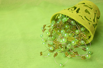 Image showing Green Beads