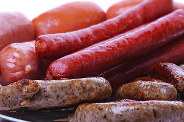 Image showing Grilled sausages