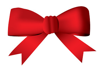 Image showing red bow