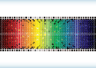 Image showing Rainbow burst background