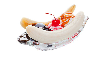 Image showing Banana split 