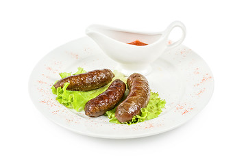 Image showing grilled venison sausage