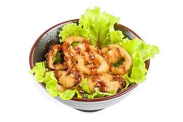 Image showing Deep-fried squid